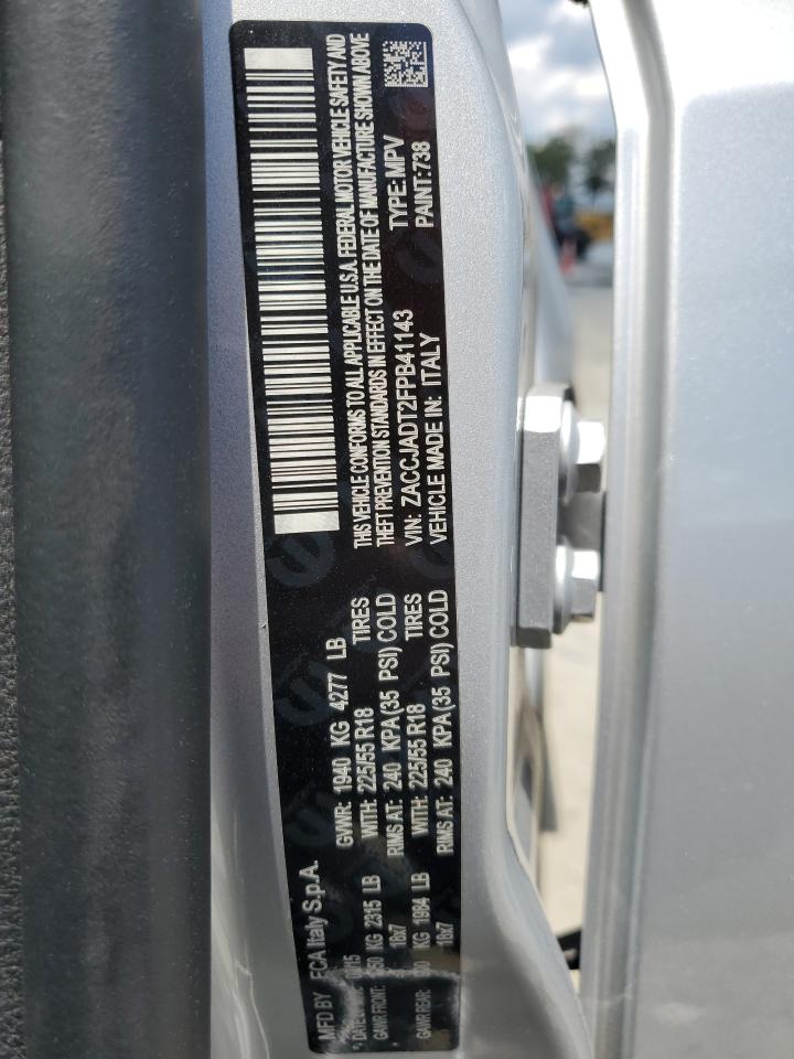 ZACCJADT2FPB41143 2015 Jeep Renegade Limited