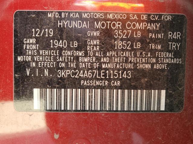 2020 HYUNDAI ACCENT SE - 3KPC24A67LE115143