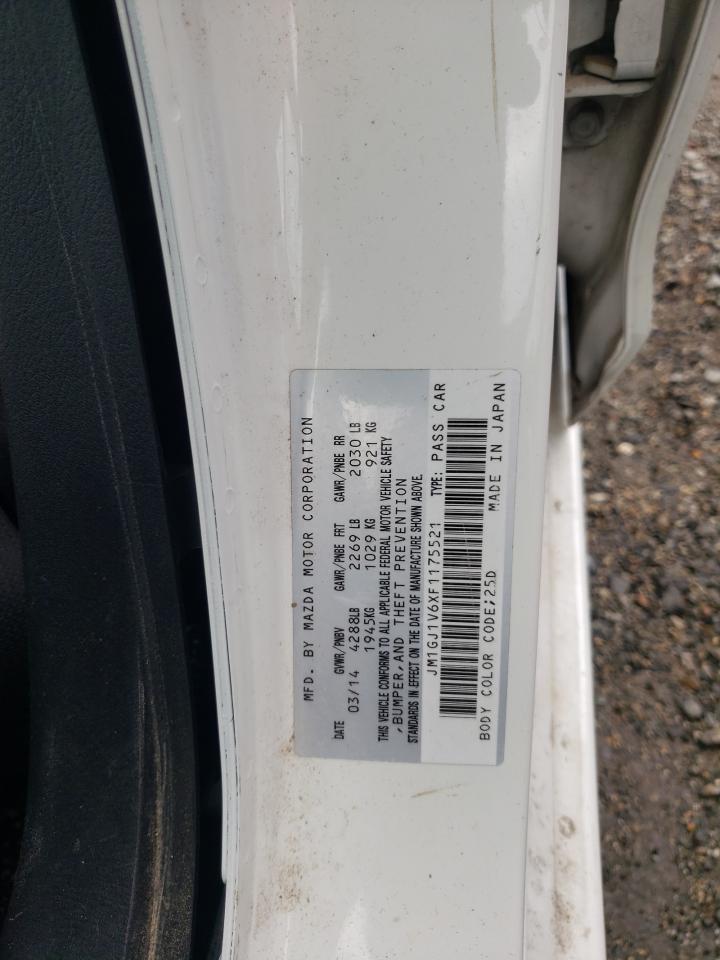 JM1GJ1V6XF1175521 2015 Mazda 6 Touring