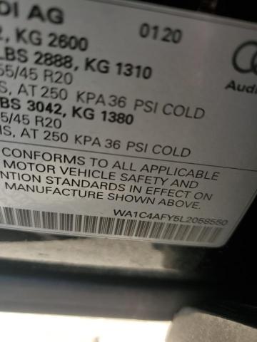 2020 AUDI SQ5 PRESTI WA1C4AFY5L2058550