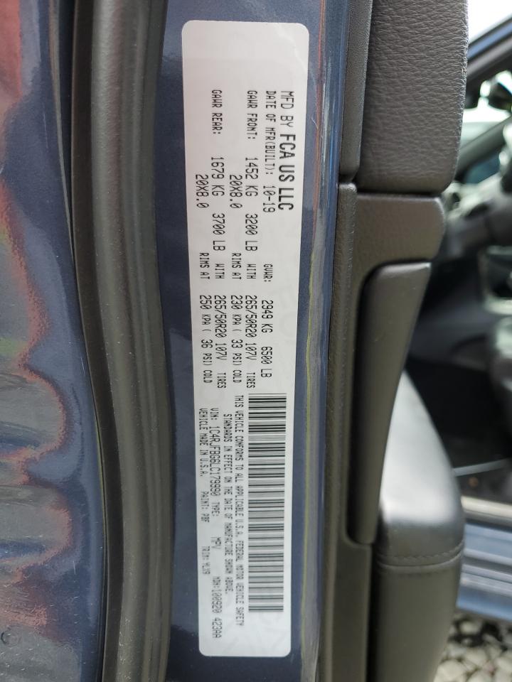 1C4RJFBG6LC179990 2020 Jeep Grand Cherokee Limited