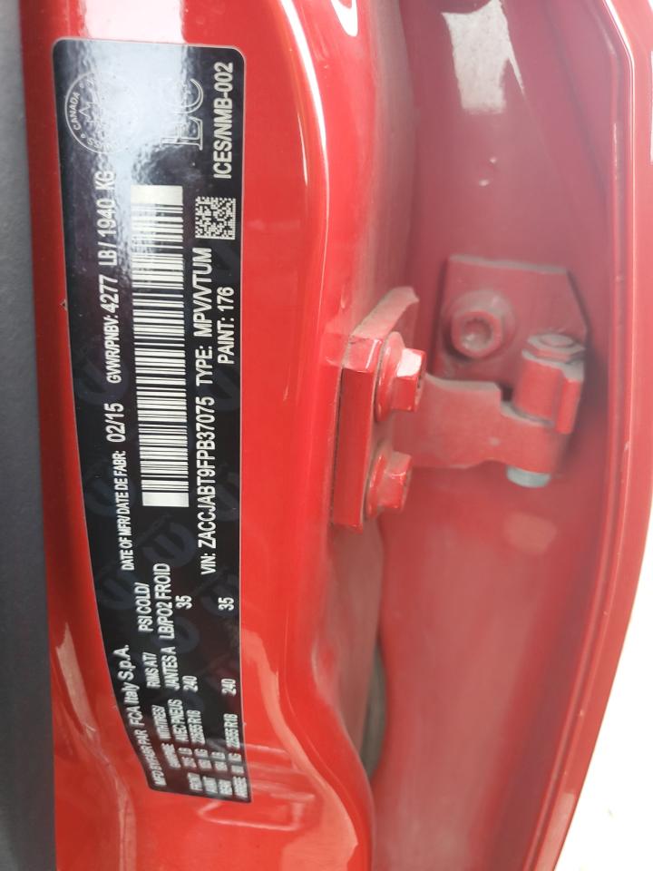 ZACCJABT9FPB37075 2015 Jeep Renegade Latitude