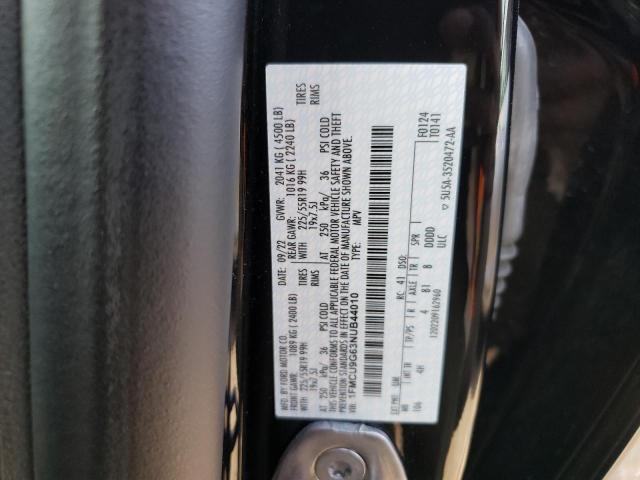 2022 Ford Escape Se VIN: 1FMCU9G63NUB44010 Lot: 57440654