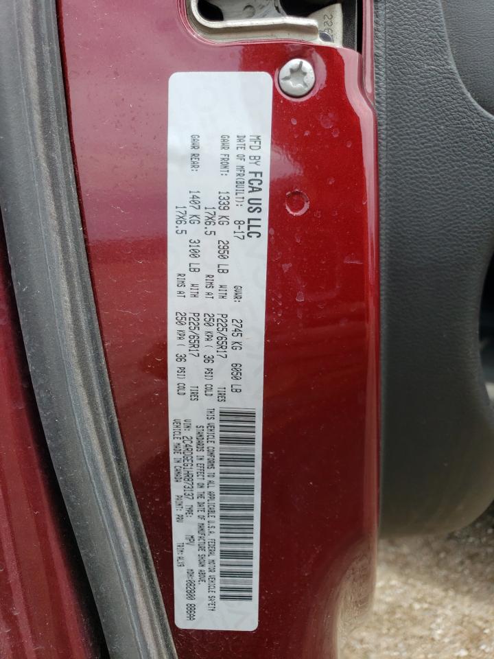 2C4RDGEG1HR873137 2017 Dodge Grand Caravan Gt