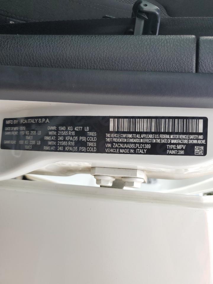 ZACNJAAB6LPL01389 2020 Jeep Renegade Sport