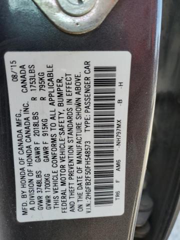 2015 HONDA CIVIC LX - 2HGFB2F50FH548573