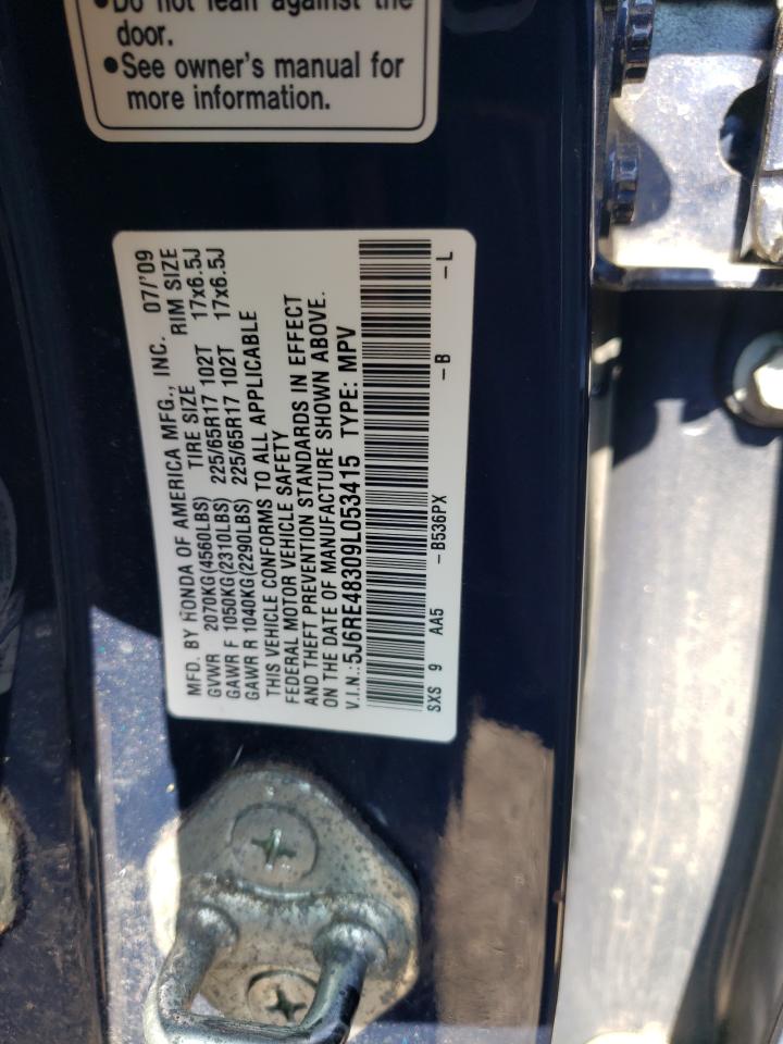 5J6RE48309L053415 2009 Honda Cr-V Lx