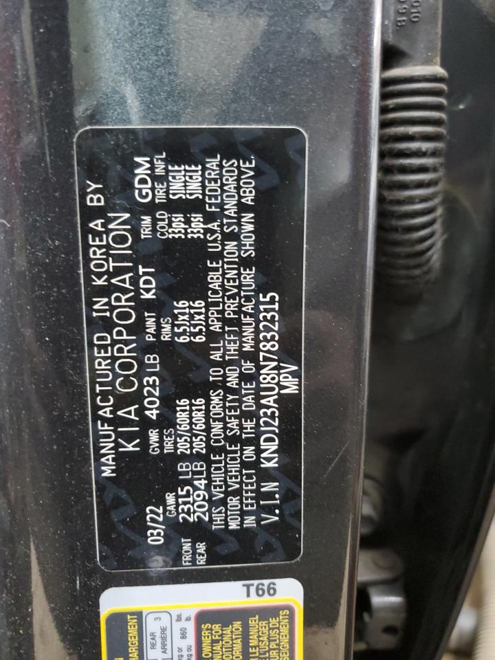 KNDJ23AU8N7832315 2022 Kia Soul Lx