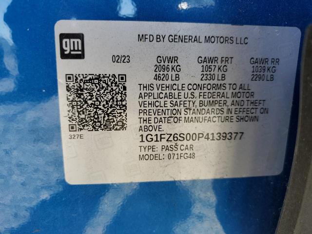 2023 Chevrolet Bolt Euv Premier VIN: 1G1FZ6S00P4139377 Lot: 56438724
