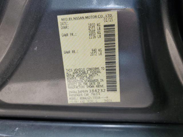 2015 NISSAN ALTIMA 2.5 - 1N4AL3AP6FN384232