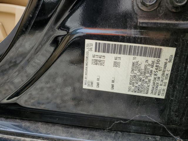 2010 Nissan Maxima S VIN: 1N4AA5AP2AC854830 Lot: 58820804