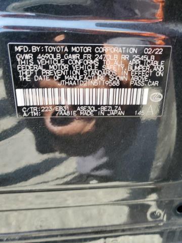 2022 Lexus Is 300 VIN: JTHAA1D21N5119588 Lot: 59955974