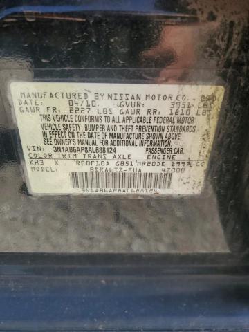 2010 Nissan Sentra 2.0 VIN: 3N1AB6AP8AL688124 Lot: 59053674