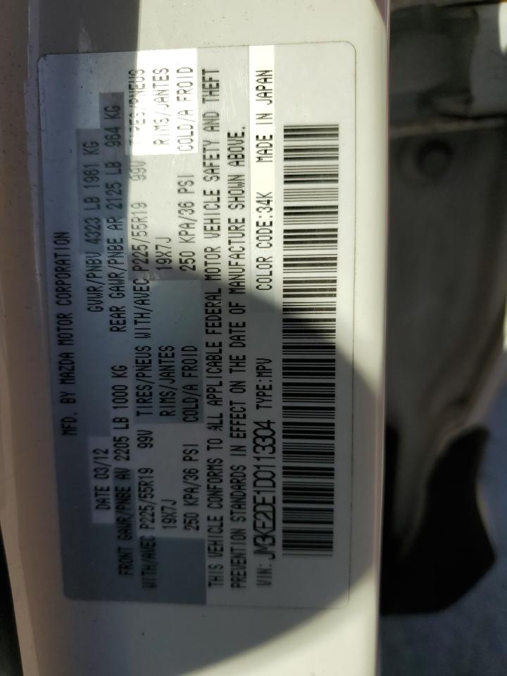 JM3KE2DE1D0113304 2013 Mazda Cx-5 Gt