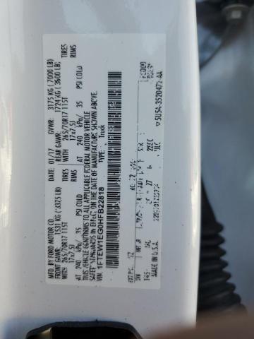 2017 Ford F150 Supercrew VIN: 1FTEW1EG0HFB22818 Lot: 57713034