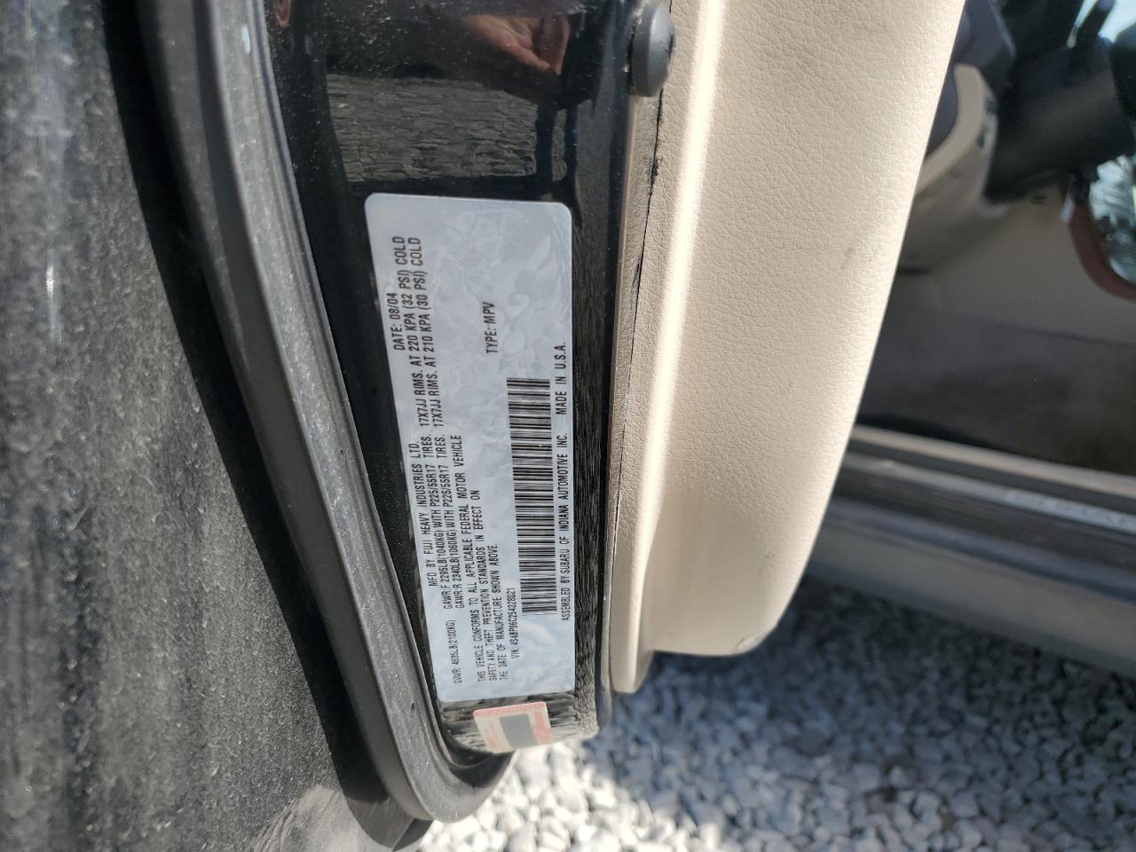 4S4BP86C254328021 2005 Subaru Outback Outback H6 R Ll Bean