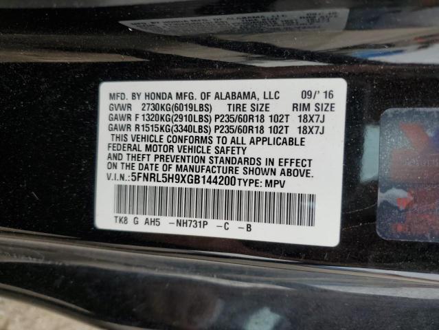 5FNRL5H9XGB144200 2016 HONDA ODYSSEY - Image 13