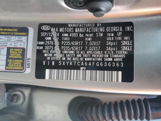 2015 KIA SORENTO LX - 5XYKTCA64FG636363