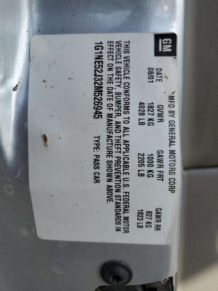 1G1NE52J32M526945 2002 Chevrolet Malibu Ls