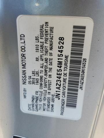 2004 Nissan 350Z Coupe VIN: JN1AZ34E54M154528 Lot: 60407924