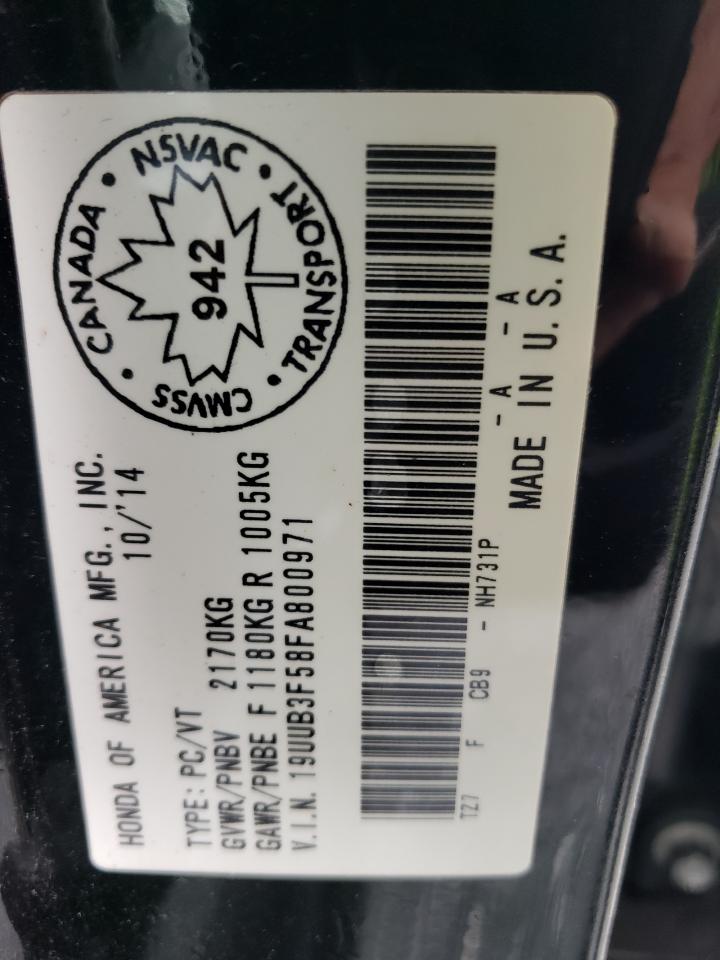 19UUB3F58FA800971 2015 Acura Tlx Tech