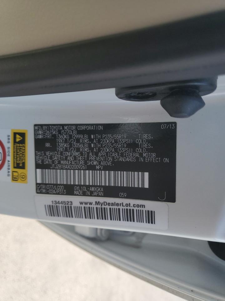 JTJZB1BAXD2009261 2013 Lexus Rx 450