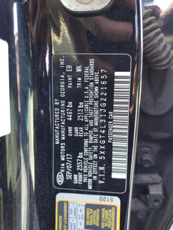 5XXGT4L31JG221657 2018 Kia Optima Lx