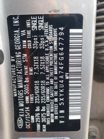 2015 KIA SORENTO EX - 5XYKU4A74FG647794