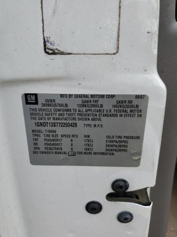 2007 Chevrolet Trailblazer Ls VIN: 1GNDT13S772293428 Lot: 58722264