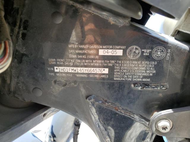 2005 HARLEY-DAVIDSON FLHTPI 1HD1FMW145Y664576