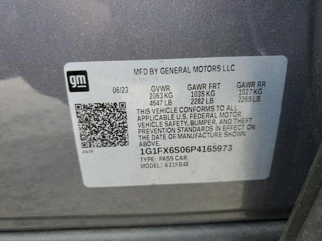 2023 Chevrolet Bolt Ev 2Lt VIN: 1G1FX6S06P4165973 Lot: 59562754