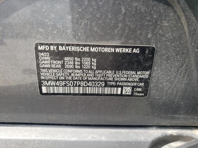 2023 BMW M340I - 3MW49FS07P8D40329