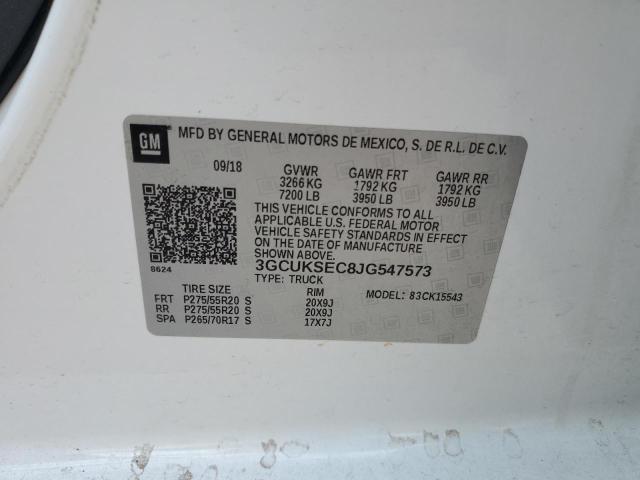 2018 CHEVROLET SILVERADO - 3GCUKSEC8JG547573