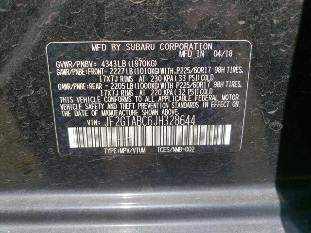 2018 SUBARU CROSSTREK - JF2GTABC6JH328644
