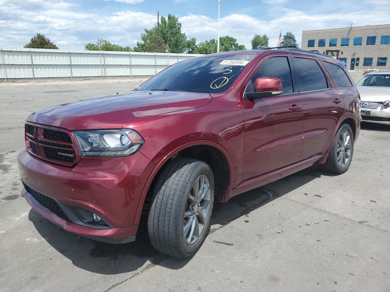 2017 Dodge Durango Gt vin: 1C4RDJDG2HC814444