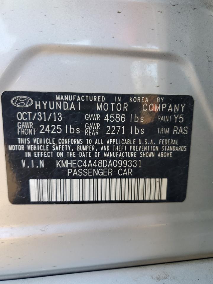 KMHEC4A48DA099331 2013 Hyundai Sonata Hybrid