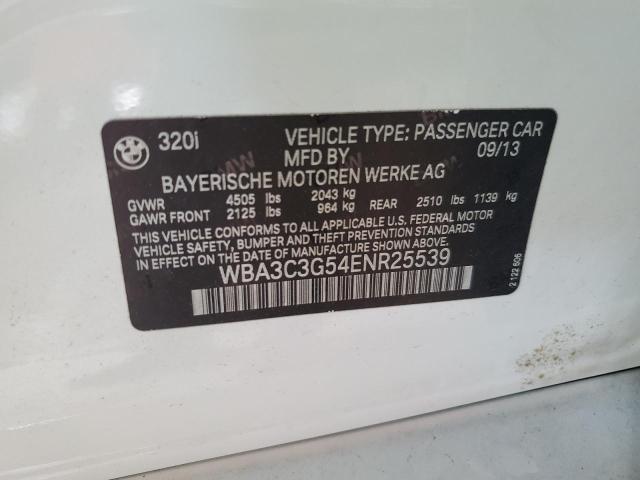 2014 BMW 320 I xDrive VIN: WBA3C3G54ENR25539 Lot: 60265364