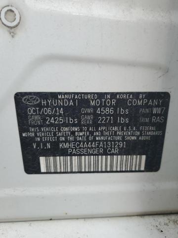 2015 Hyundai Sonata Hybrid VIN: KMHEC4A44FA131291 Lot: 61014484