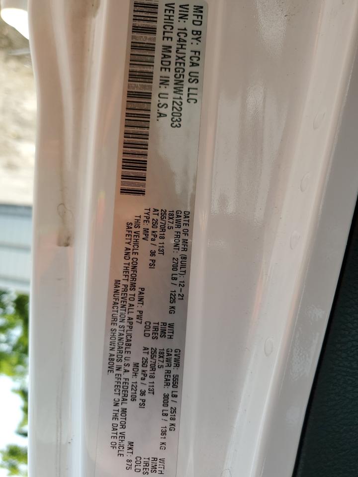 1C4HJXEG5NW122033 2022 Jeep Wrangler Unlimited Sahara