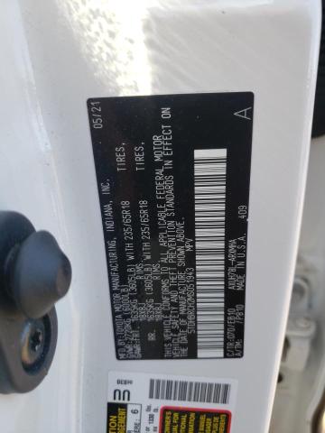 2021 Toyota Highlander Hybrid Xle VIN: 5TDHBRCH2MS051943 Lot: 58135884