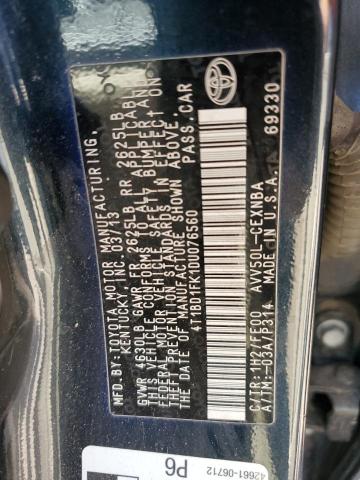 VIN 4T1BD1FK1DU076560 2013 Toyota Camry, Hybrid no.13