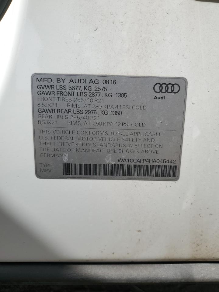 WA1CCAFP4HA045442 2017 Audi Sq5 Premium Plus