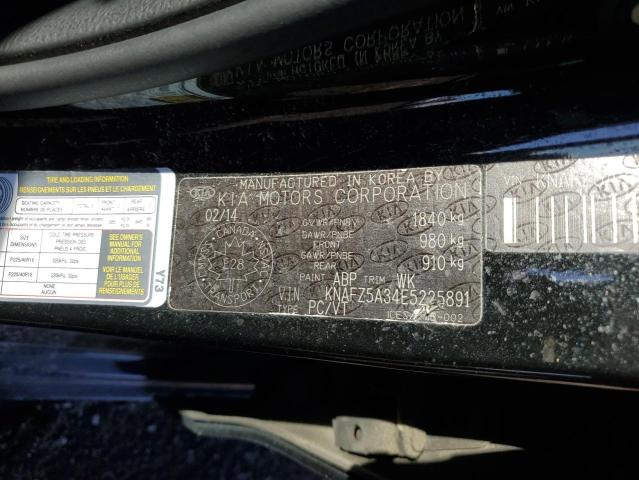 2014 Kia Forte Sx VIN: KNAFZ5A34E5225891 Lot: 60129874