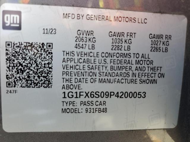 2023 CHEVROLET BOLT EV 2L - 1G1FX6S09P4200053