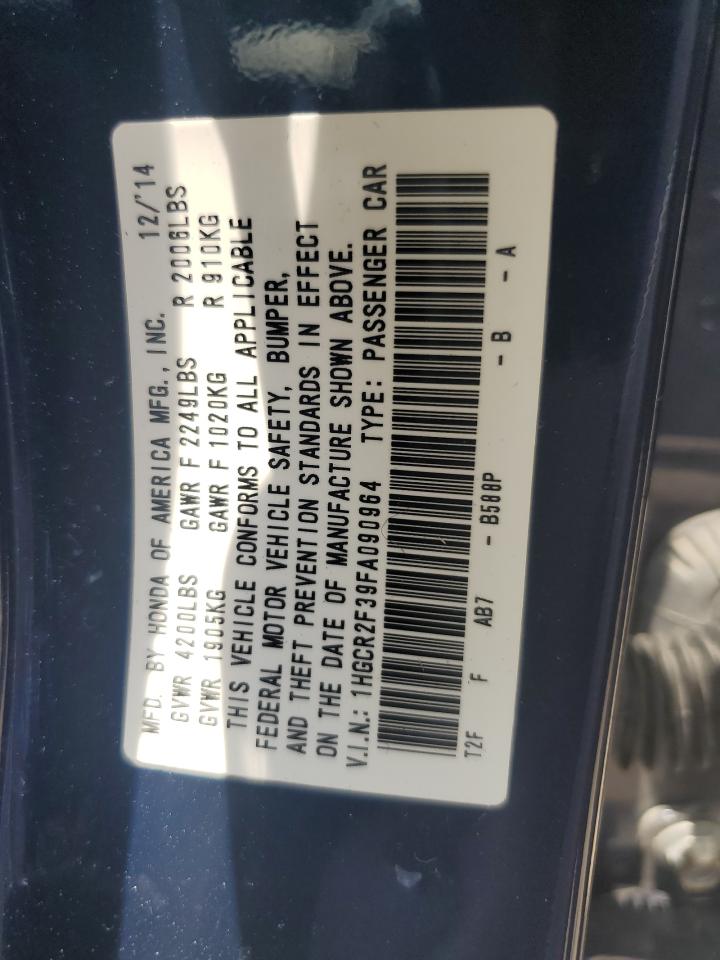 1HGCR2F39FA090964 2015 Honda Accord Lx