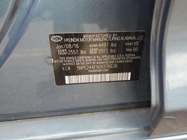 5NPE24AF9GH376638 | 2016 Hyundai sonata se