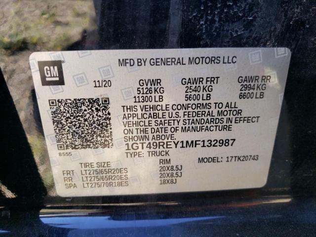 1GT49REY1MF132987 2021 GMC Sierra K2500 Denali