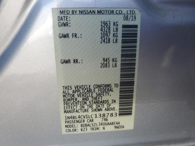 1N4BL4CV1LC138783 Nissan Altima SR 12