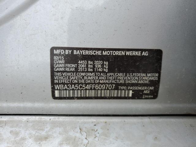 2015 BMW 328 I VIN: WBA3A5C54FF609707 Lot: 56563424