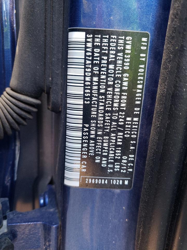 3VWV67AT9DM616513 2013 Volkswagen Beetle Turbo